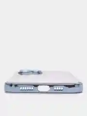Синий чехол для айфон 12 pro / 11 Pro Max, силиконовый чехол для iPhone с защитой камеры