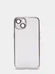 Серебряный чехол для айфон 12 pro / 11 Pro Max, силиконовый чехол для iPhone с защитой камеры