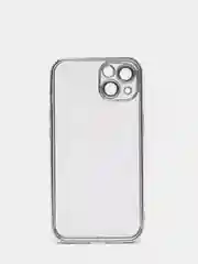 Серебряный чехол для айфон 12 pro / 11 Pro Max, силиконовый чехол для iPhone с защитой камеры