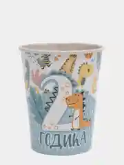Голубой бумажные стаканы детские, наборы по 6 штук