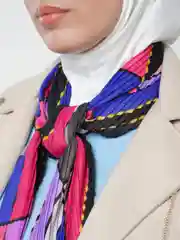 Черный платок "Гофре"