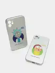 Лазурный чехол на телефон мультик "Рик и Морти" для IPhone XR 11 12 mini Pro 13 Pro