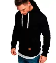 Черный худи мужское с начесом