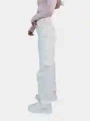 Белый джинсы женские, широкие