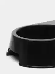 Черный миска для кошек и собак двойная, 0,4 л