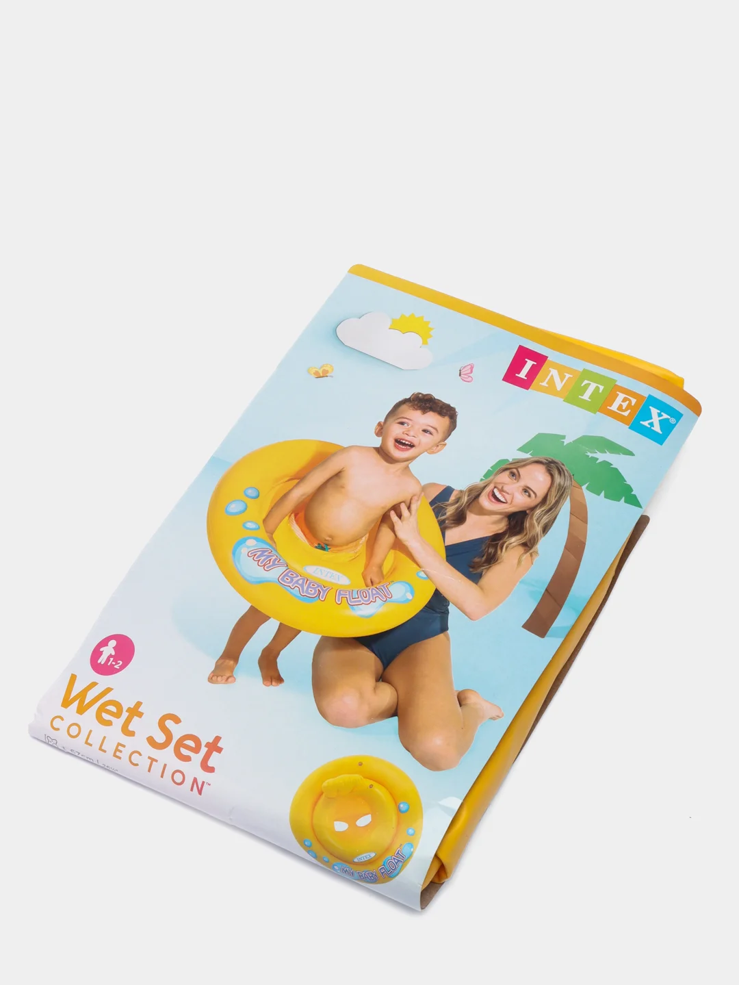 Детский надувной круг для плавания INTEX "My baby float", с сиденьем