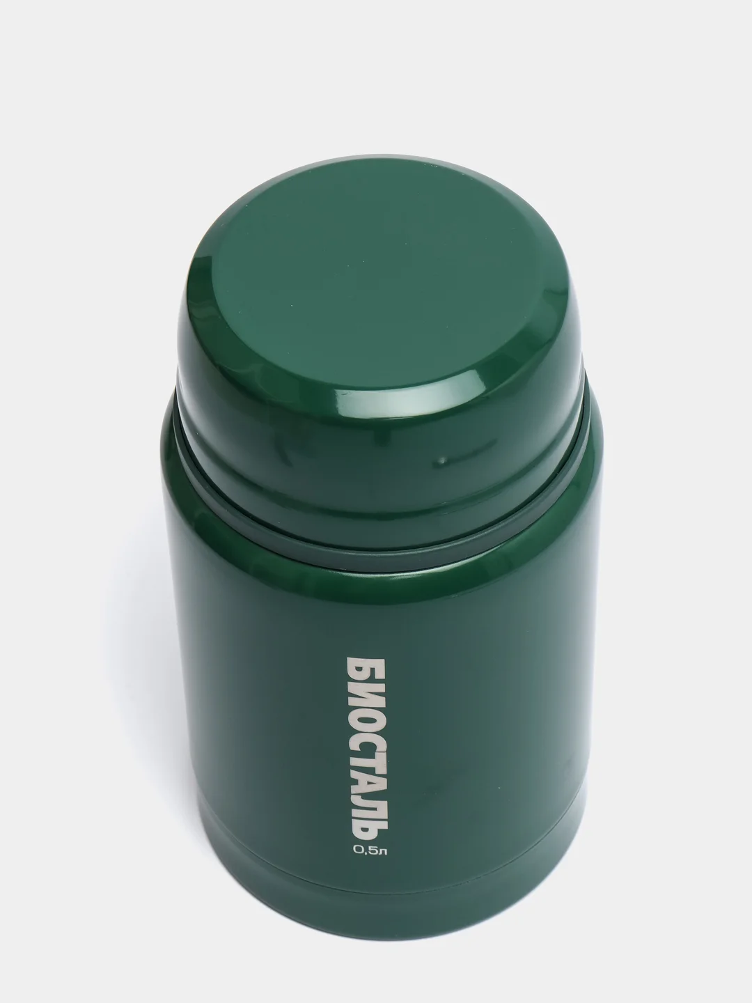 Термос  BIOSTAL-ОХОТА NTS-500G  с широкой горловиной, суповой, с ложкой, 0,5 л