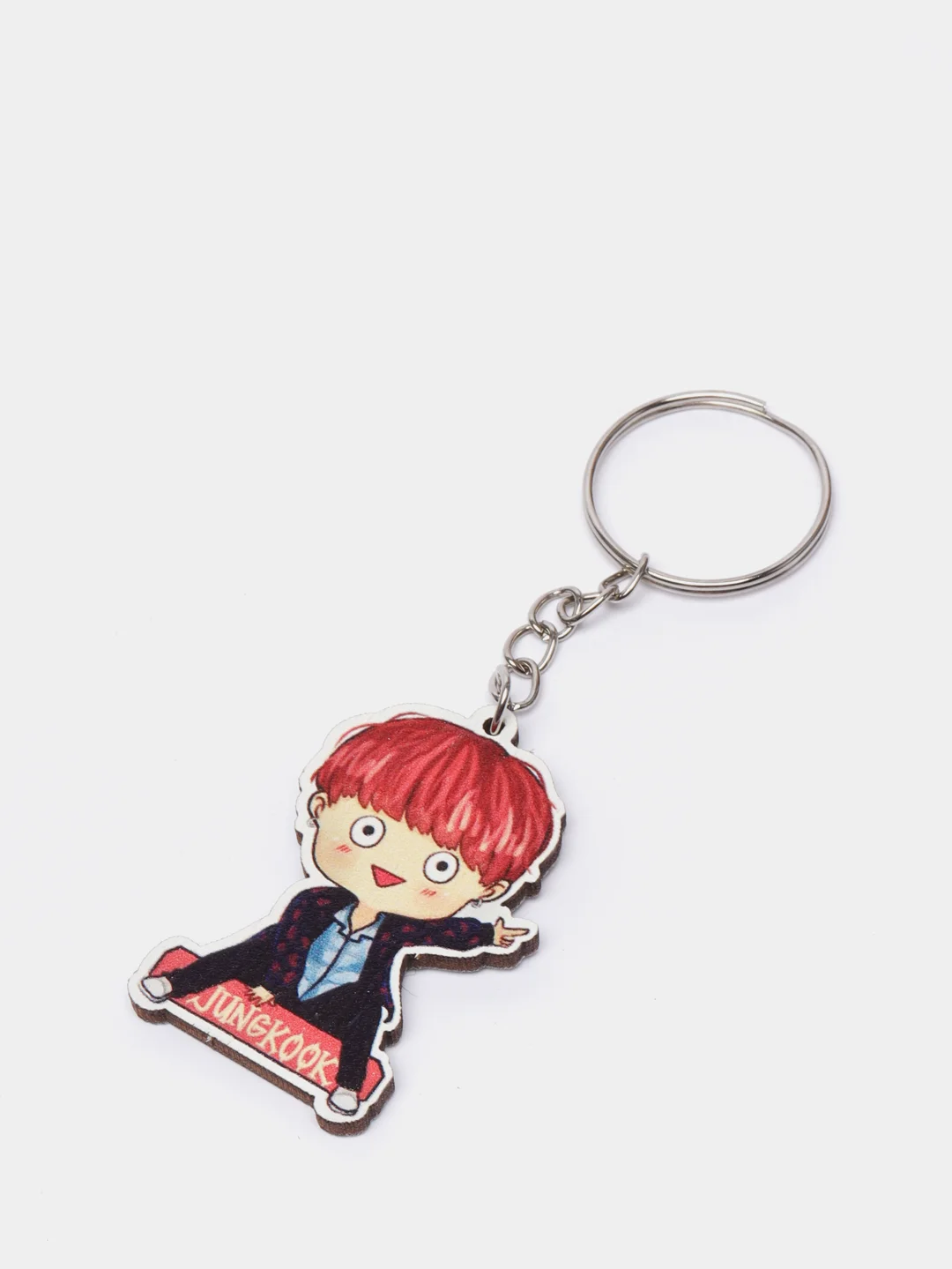 Аметистовый брелок на рюкзак "BTS"