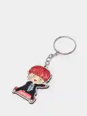 Аметистовый брелок на рюкзак "BTS"