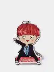 Аметистовый брелок на рюкзак "BTS"