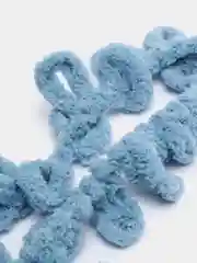 Синий меланж пряжа Alize Puffy петельки