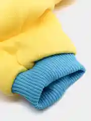 Желтый комбинезон с капюшоном для собак и кошек