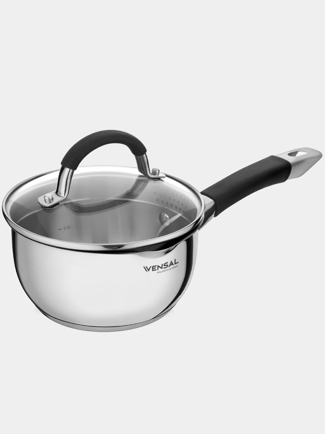 Набор посуды 8 предметов Vensal Magique VS1525 из 3х кастрюль и ковша