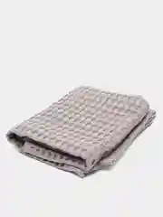 Тёмно-серый полотенце вафельное из хлопка, 75*45 см, 1 штука