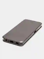 Серебряный чехол-книжка для Samsung Galaxy A22 / M32 / M22