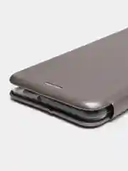 Серебряный чехол-книжка для Samsung Galaxy A22 / M32 / M22