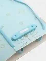 Голубой проводные милые наушники Hello Kitty, наушники на андроид проводные