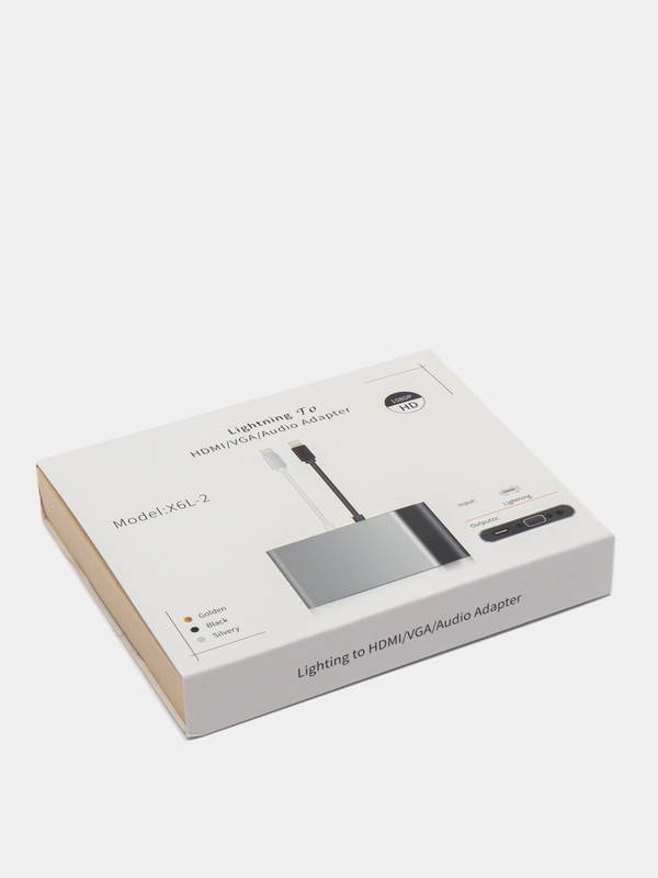 Переходник с IOS / IPhone на  HDMI + VGA