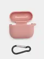 Пастельно-коралловый чехол для наушников AirPods 3 силиконовый с карабином и защитой разъема