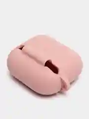 Пастельно-коралловый чехол для наушников AirPods 3 силиконовый с карабином и защитой разъема