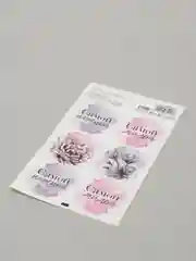 Хром наклейки новогодние / Наклейки на подарки и букеты, 9,5*16 см / 8 марта / 14, 23 Февраля