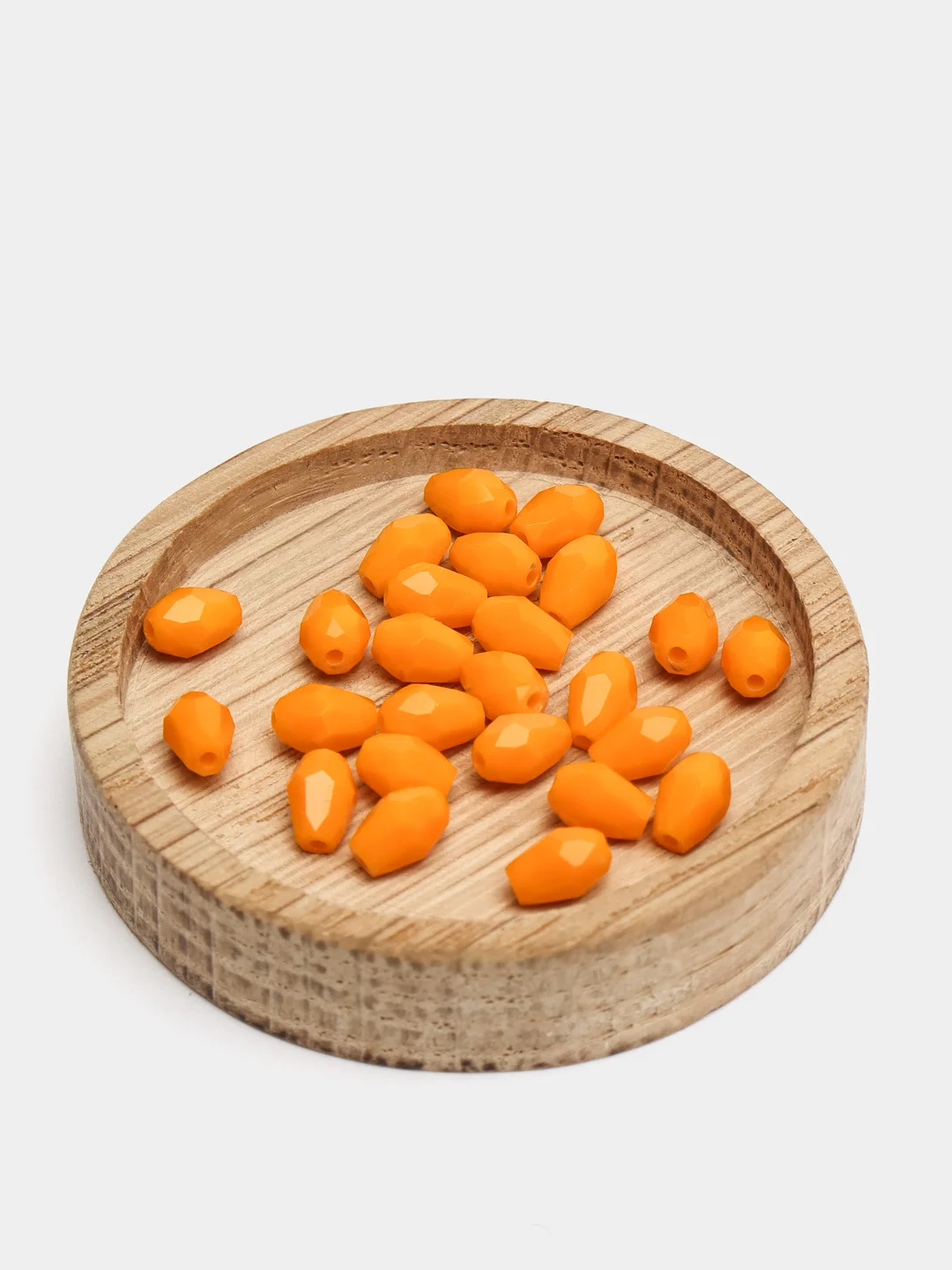 Манго капли граненные, из стекла, 3 х 5 мм, 25 штук