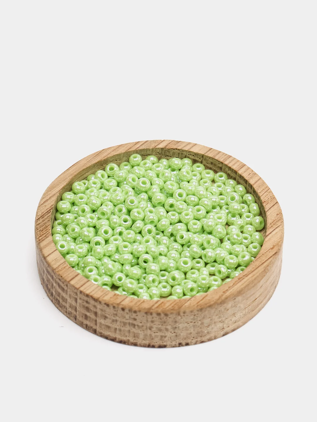 Мятный чешский бисер Preciosa 10/0, Opaque sfinx, 10 и 50 грамм