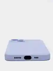 Лавандовый силиконовый чехол с шёлковым покрытием для iPhone 13 Mini, 13 Pro Max