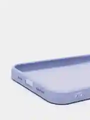 Лавандовый силиконовый чехол с шёлковым покрытием для iPhone 13 Mini, 13 Pro Max