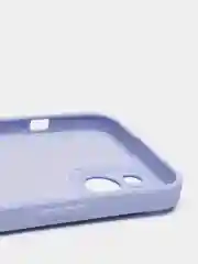 Лавандовый силиконовый чехол с шёлковым покрытием для iPhone 13 Mini, 13 Pro Max