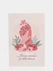 Индиго открытка с крафт конвертом "Маме", 6 разных вариантов, 10 х 14,8 см