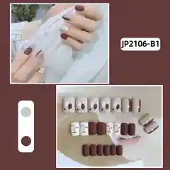 Коричневый типсы для дизайна ногтей