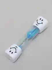 Синий песочные часы для чистки зубов, смайлик