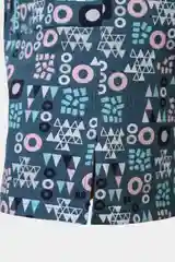 Бирюзовый платье женское из хлопка, туника домашняя
