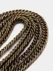 Золотой цепочка для сумки, 120 см, цепь с карабинами