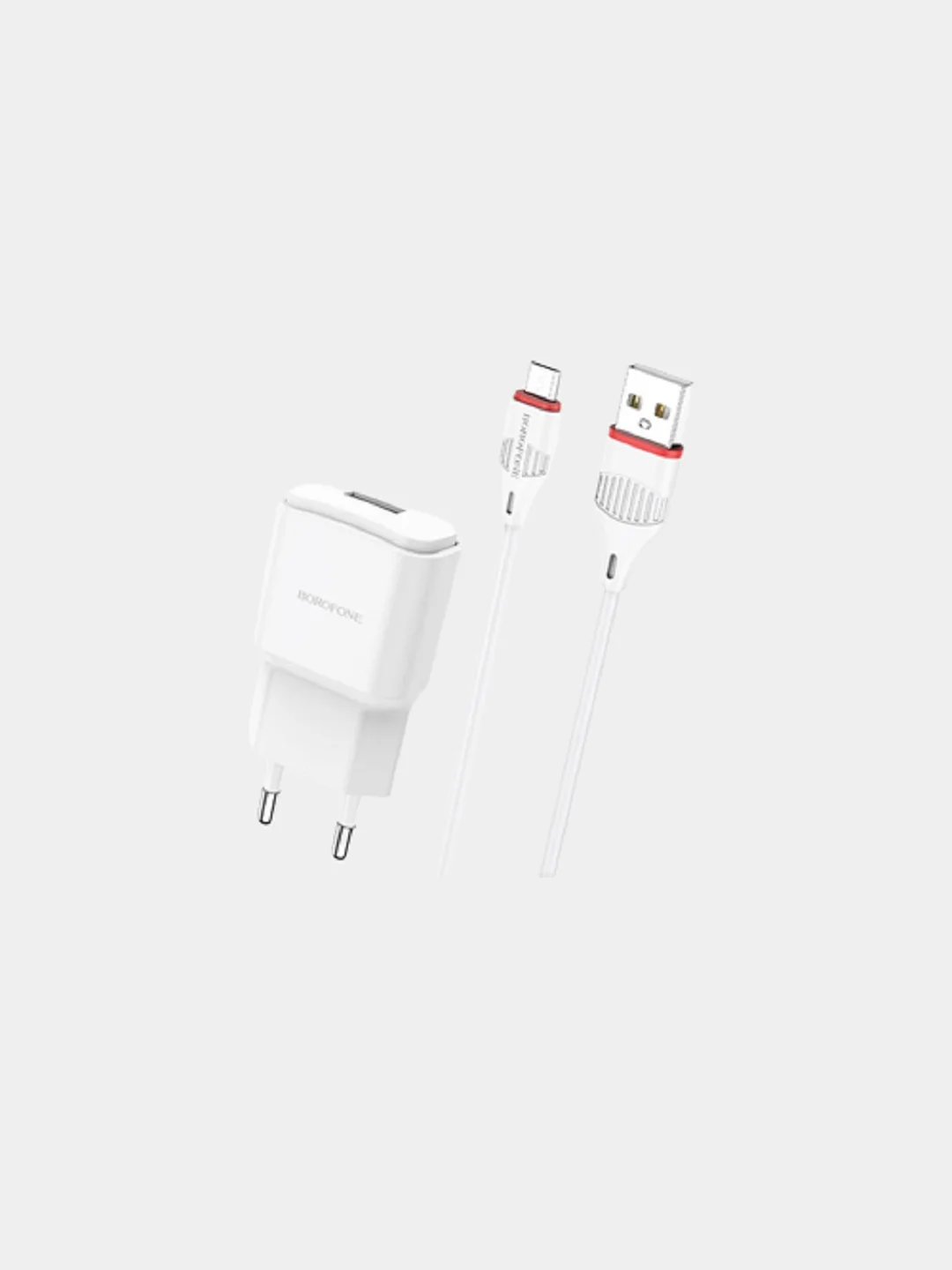 Сетевое зарядное устройство BOROFONE BA48A с Micro USB кабелем