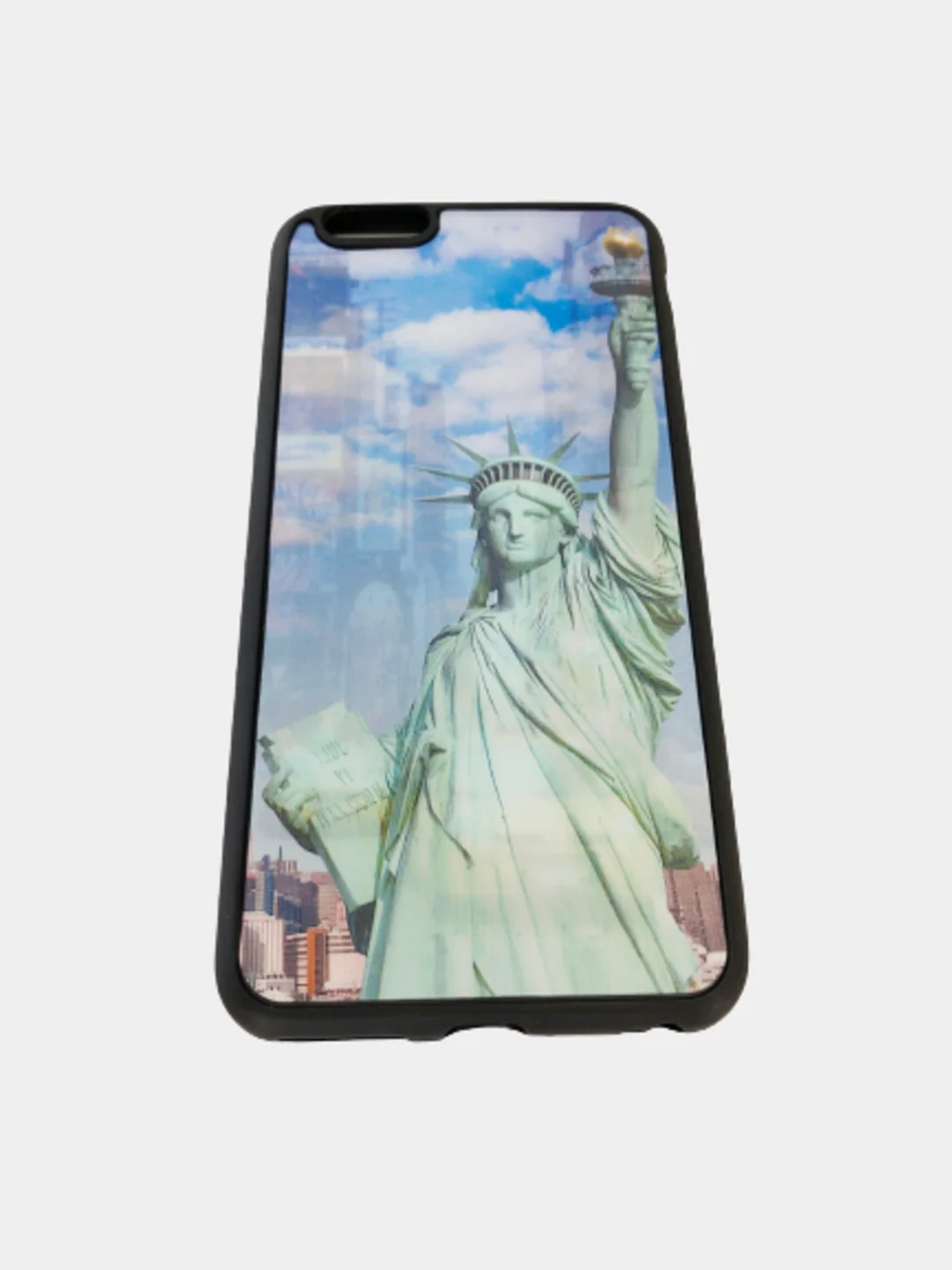 Оливковый силиконовый чехол iPhone 6 Plus с рисунком галография