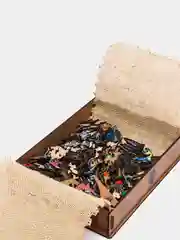 Фигурный деревянный пазл Unidragon "Величественный волк" - King Size, 4-7 часов сборки