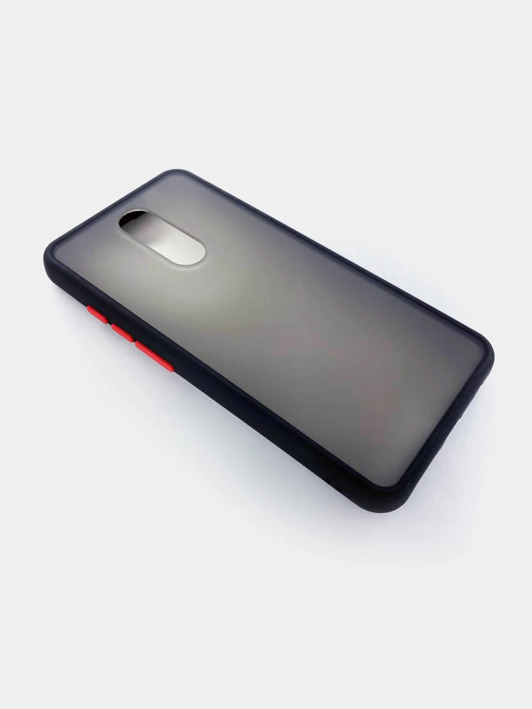 Черный чехол для Redmi 8 матовый, противоударный