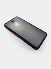 Черный чехол для Redmi 8 матовый, противоударный