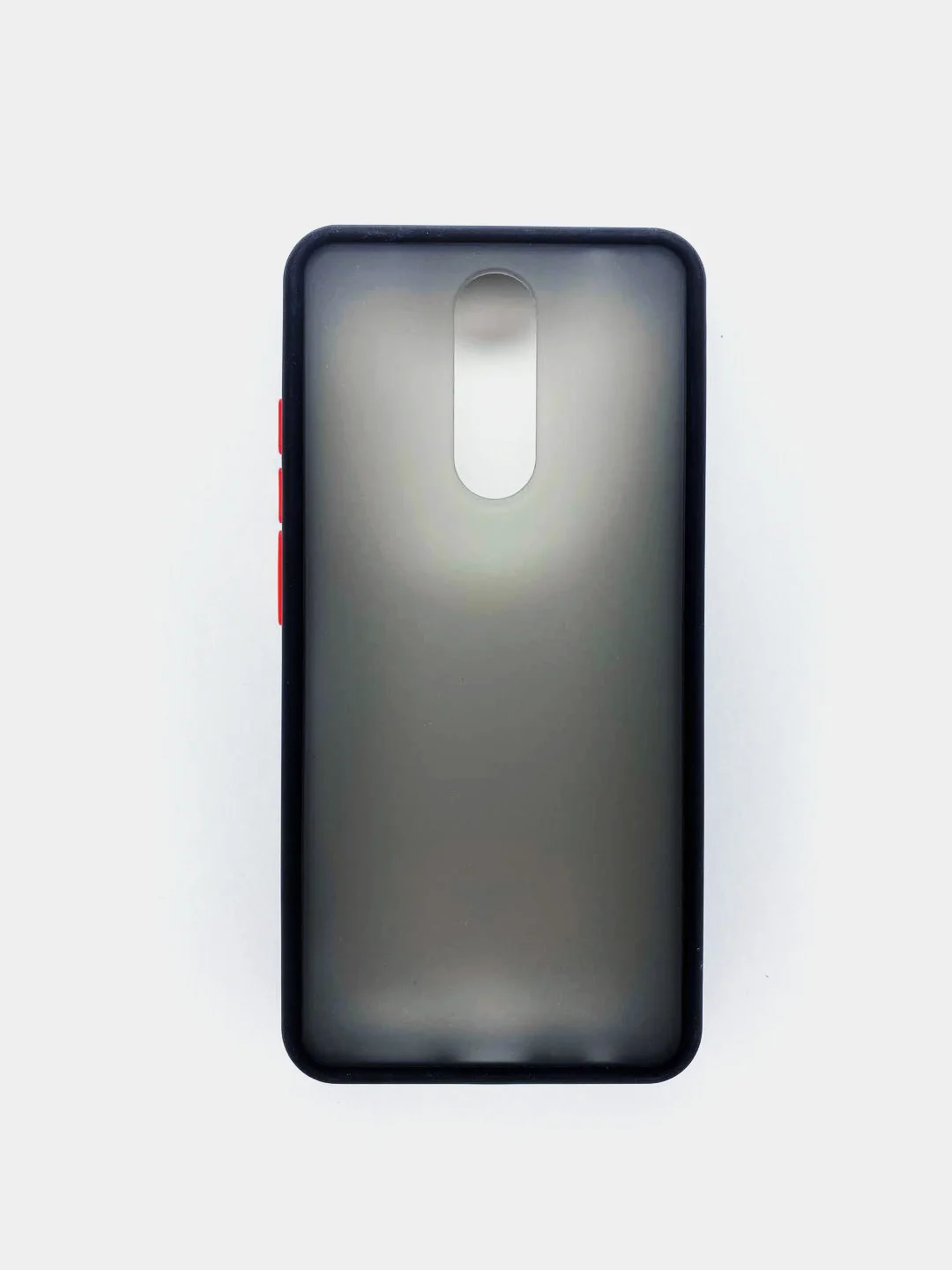 Черный чехол для Redmi 8 матовый, противоударный
