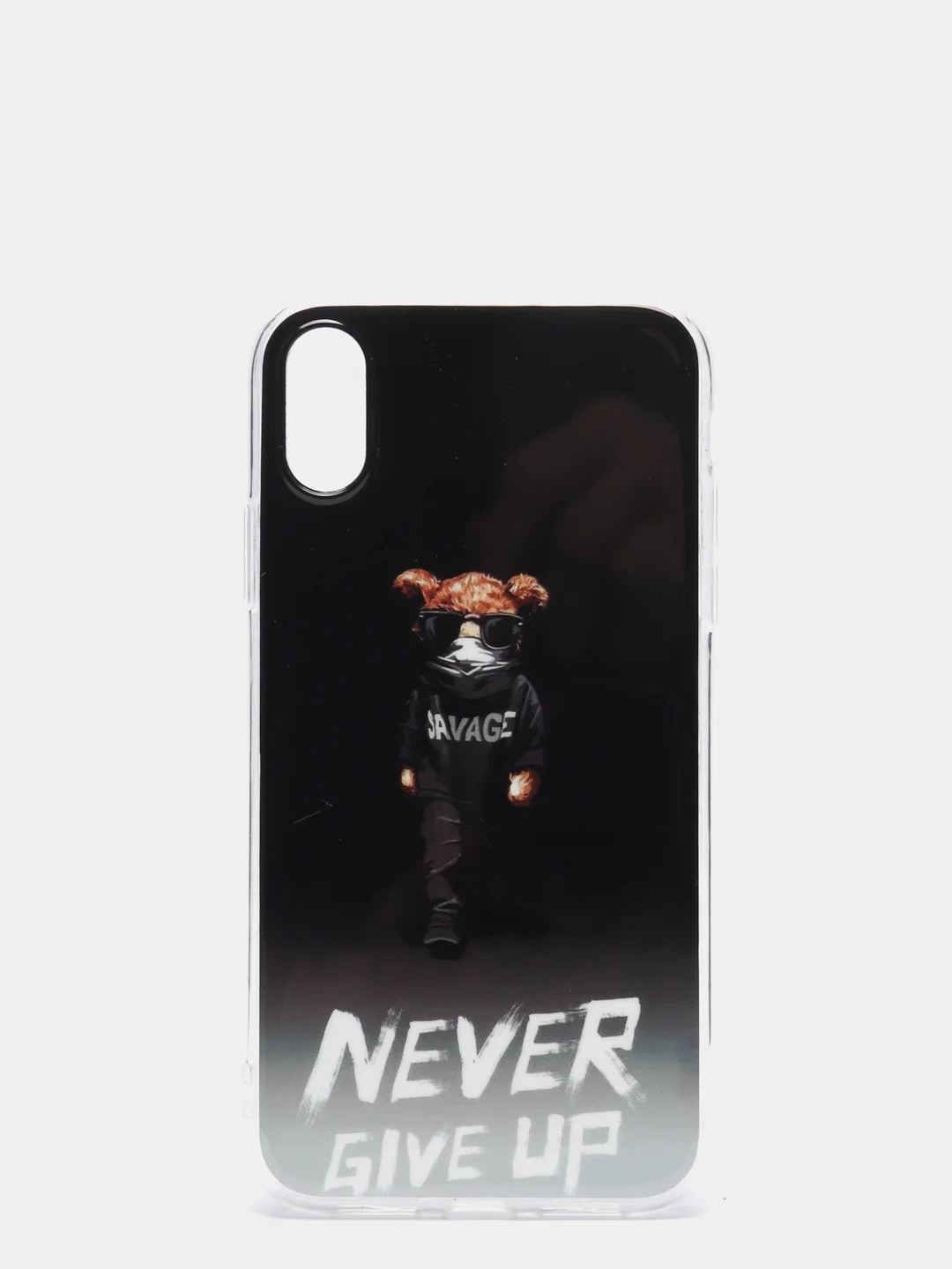 Серый силиконовый чехол IPhone XR, с рисунком