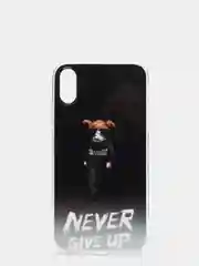 Серый силиконовый чехол IPhone XR, с рисунком