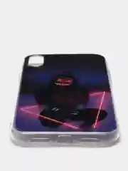 Пурпурный силиконовый чехол IPhone XR, с рисунком