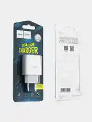 Зарядное устройство HOCO C73A и кабель, 2 USB, 1 м, 2.4 A