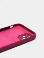 Тёмно-бордовый силиконовый чехол iPhone 11, Silicone Case, с закрытым низом и защитой камеры