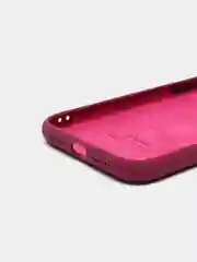 Тёмно-бордовый силиконовый чехол iPhone 11, Silicone Case, с закрытым низом и защитой камеры