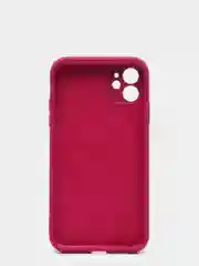 Бордовый силиконовый чехол iPhone 11, Silicone Case, с закрытым низом и защитой камеры