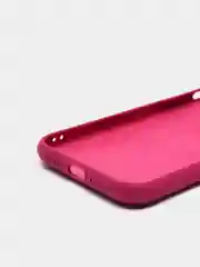 Бордовый силиконовый чехол iPhone 11, Silicone Case, с закрытым низом и защитой камеры