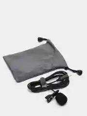 Микрофон петличный проводной (петличка) с выходом Type-C, Lavalier, 1,5м черный